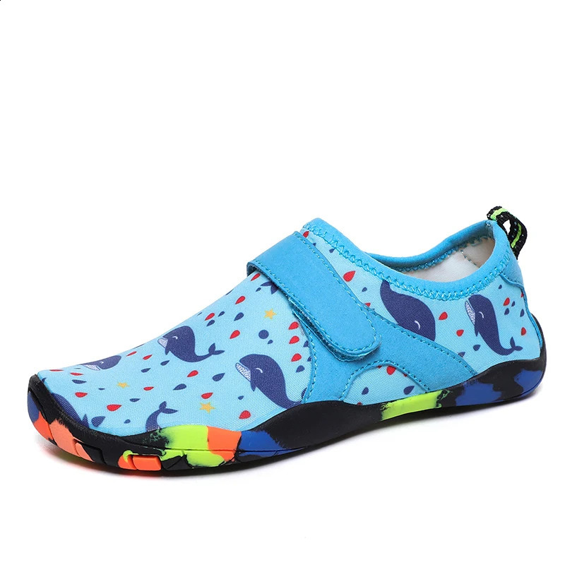 Aqua Shoes Childrens Barefoot Water Shoes Quick-drying Breathable Anti-slip Beach Slippers Sports Sneakers Wading Footwear 250207