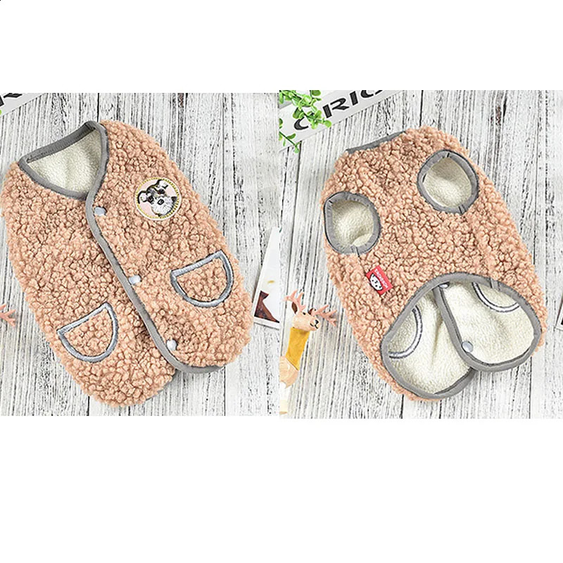 Fleece Dog Clothes Winter Puppy Cat Hoodie Warm Coat Sleeveless Vest Jacket for Small Medium Large Dogs Yorkshire Dachshund XXXL 250206
