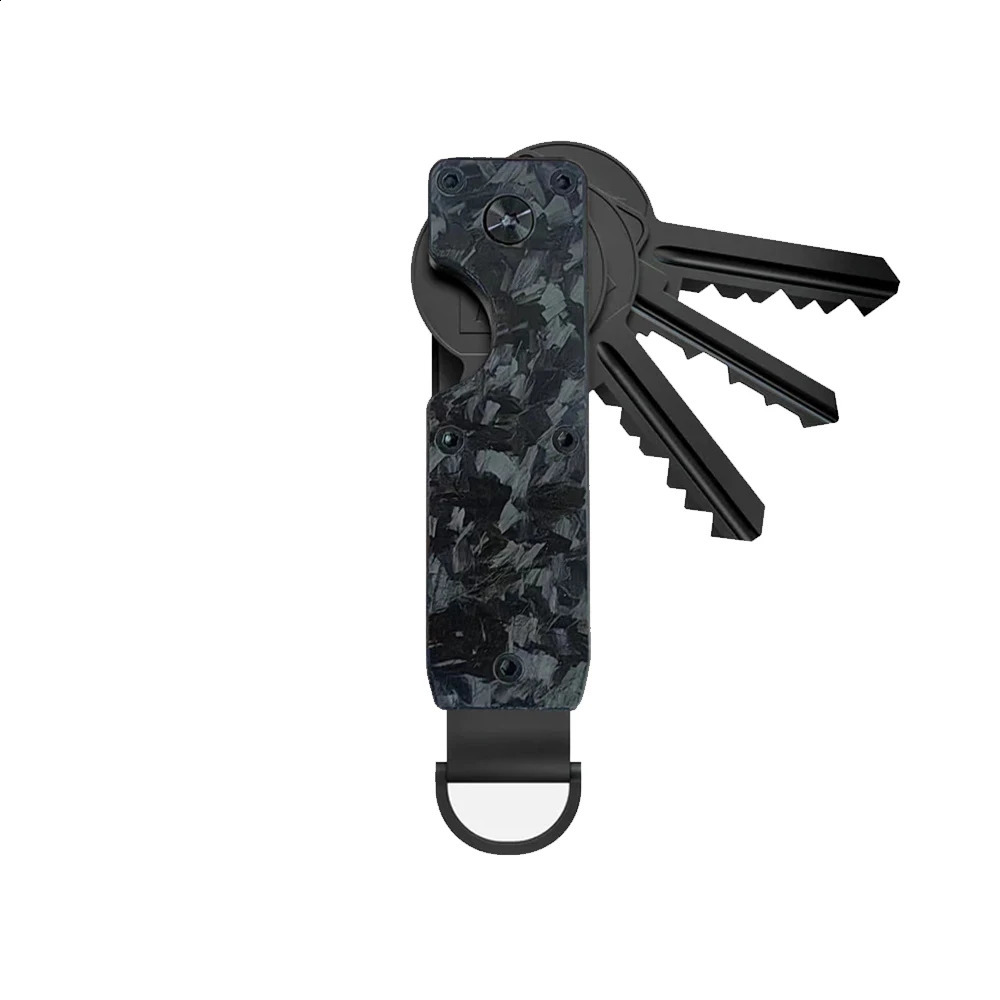 PT034,Organizer Compact Holder Metal Key Chain Minimalist key case holder for keychain Secures 1-5 Keys 250206
