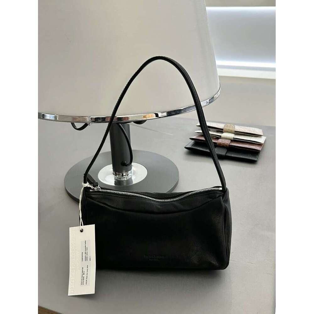 Korean Dongdaemun Buckleather Handbag Solid Color Sheepskin Fashion Versatile Simple Shoulder Women's Bags