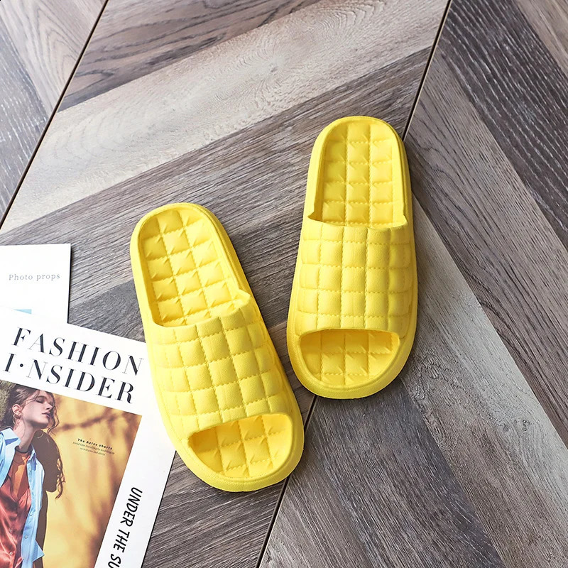 Women Indoor Home Slippers Summer Soft Comfortable Flip Flops Bath Slippers Couple Family Flat Shoes el Sandals 250120