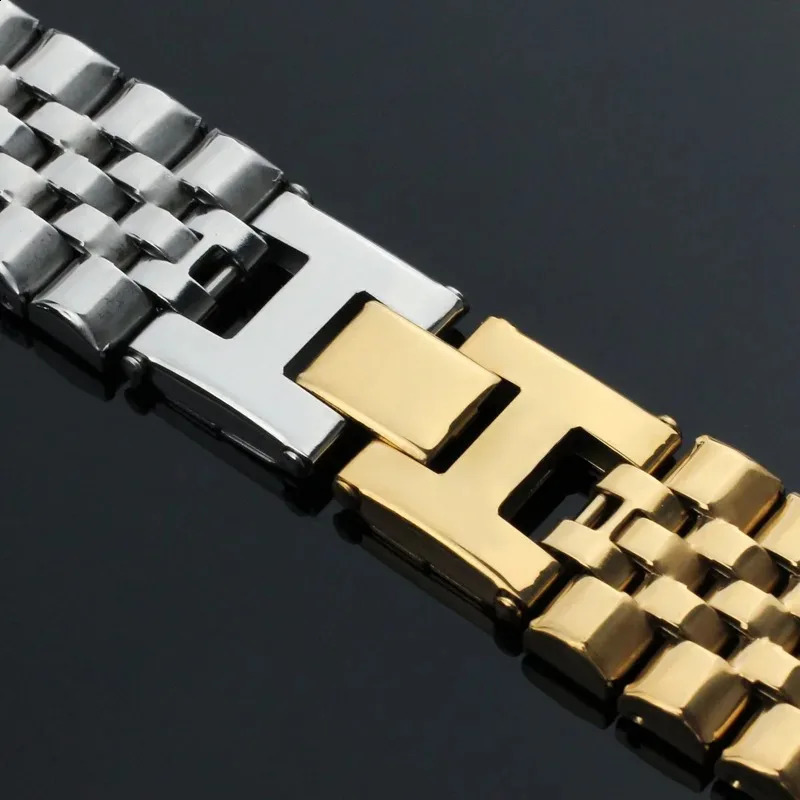Personalized Custom Name Stainless Steel Bracelet Men watch band Black Engrave Text Id Bracelets Gift Jewelry 250206