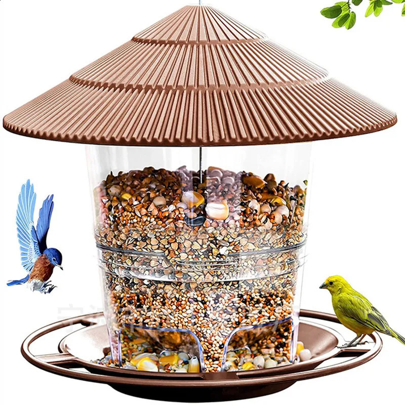 Bird Feeder Automatic Foot Feeding Tool Outdoor Bird Feeder Hanging Nut Feeding Multiple Hole Dispenser Holder Food Container 250214