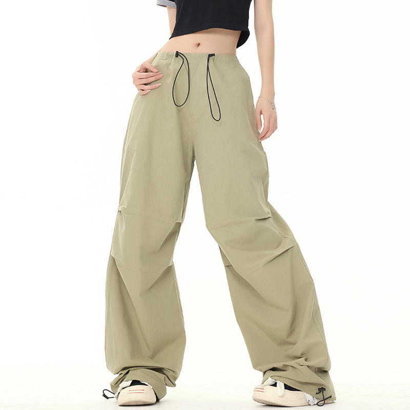 Women's Pants Smvp Y2K Parachute Women Harajuku Streetwear Wide Leg Baggy Sweatpants Female Vintage Hip Hop Joggers Cargo Trousers
