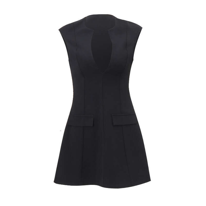 2025 Spring Women's Sexy Street Photography Mini Slimming Waist Cover Shoulder Dress New Casual Fashion Trendy Clothing