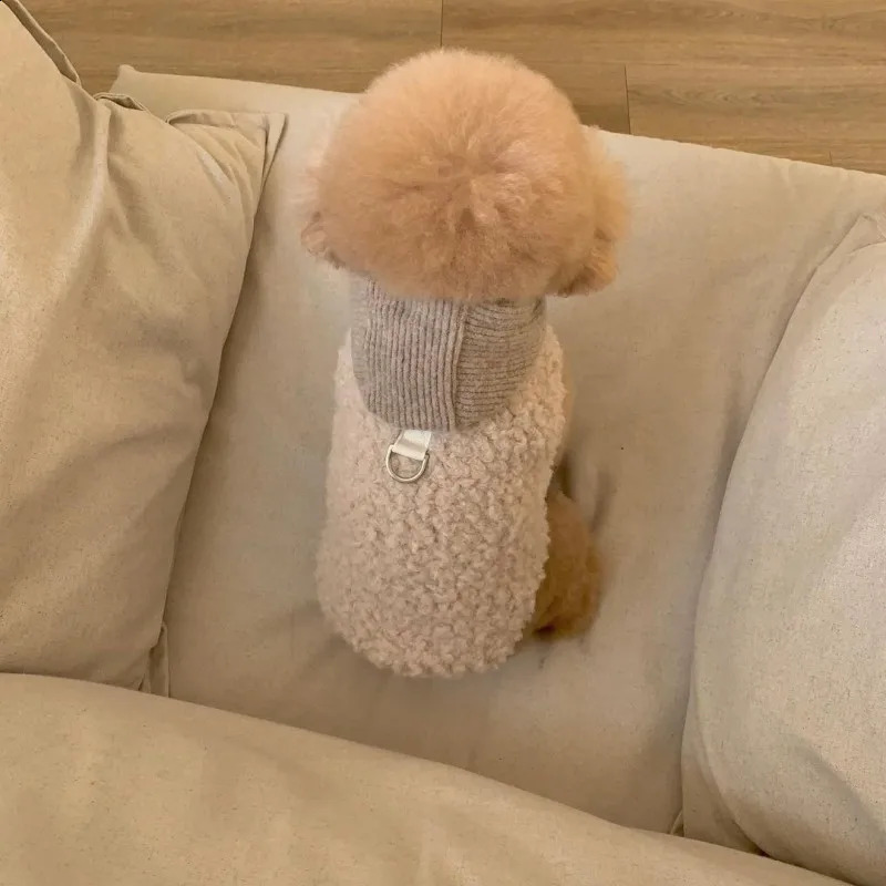 Winter Dog Coat Puppy Warm Clothes Fleece Dog Vest Jacket Chihuahua French Bulldog Bichon Clothing Pet Hoodies Dog Costume 250206