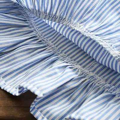 Tassel Flying Sleeve Girl Family Matching Clothes Mom And Daughter Dress Stripe Cute Mini Mother And Daughter Outfit Top Clothes W250207
