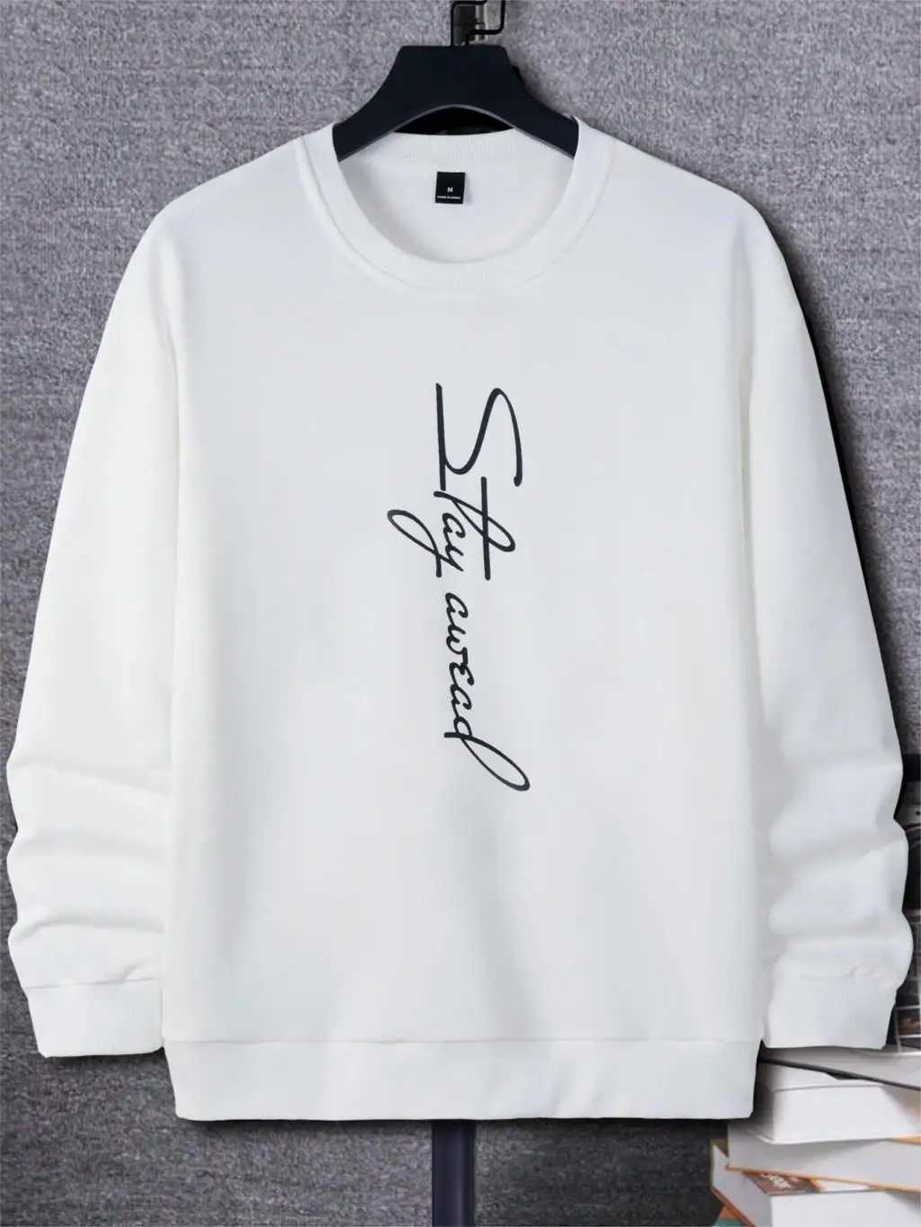 Autumn and winter mens sports shirts with letter patterns and shoulder down hoodies are trending towards wool loose and comfortable clothing W250207