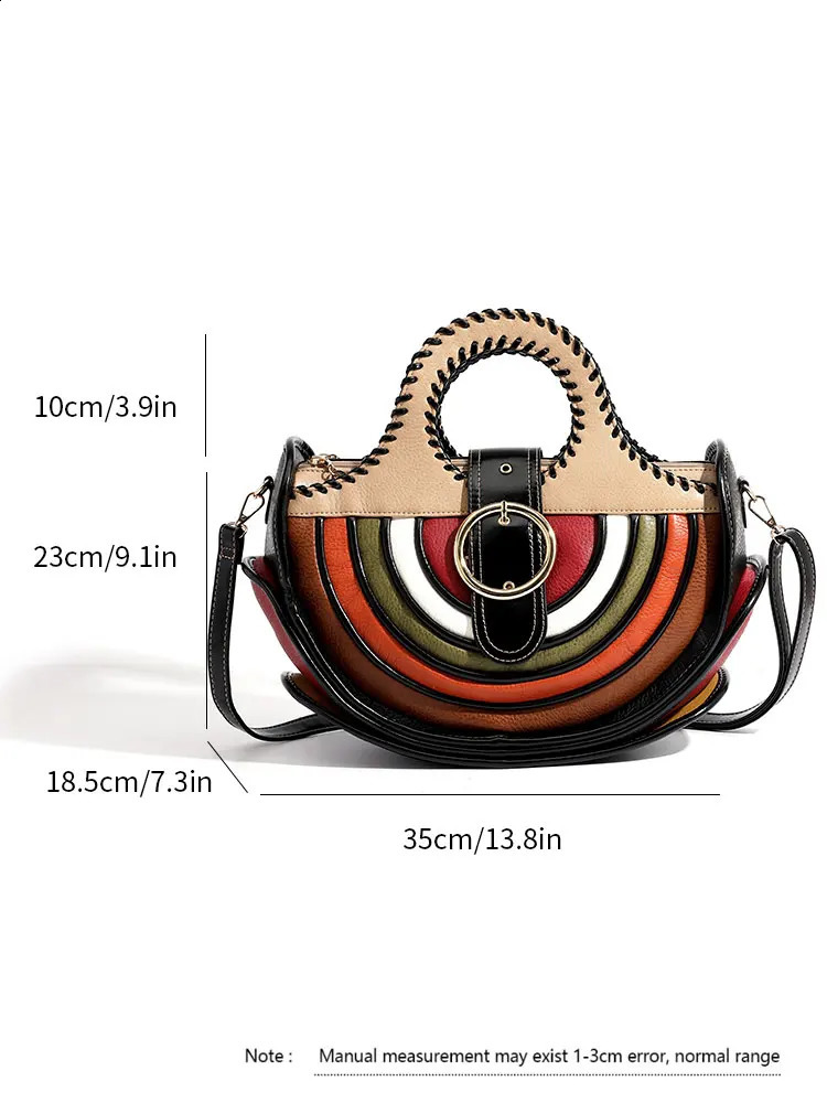 Versatile Hand Wove Shoulder Bag Highend Leather Large Capacity Multilayer Fashion Womens Crossbody HandBag Send A Wallet 250206