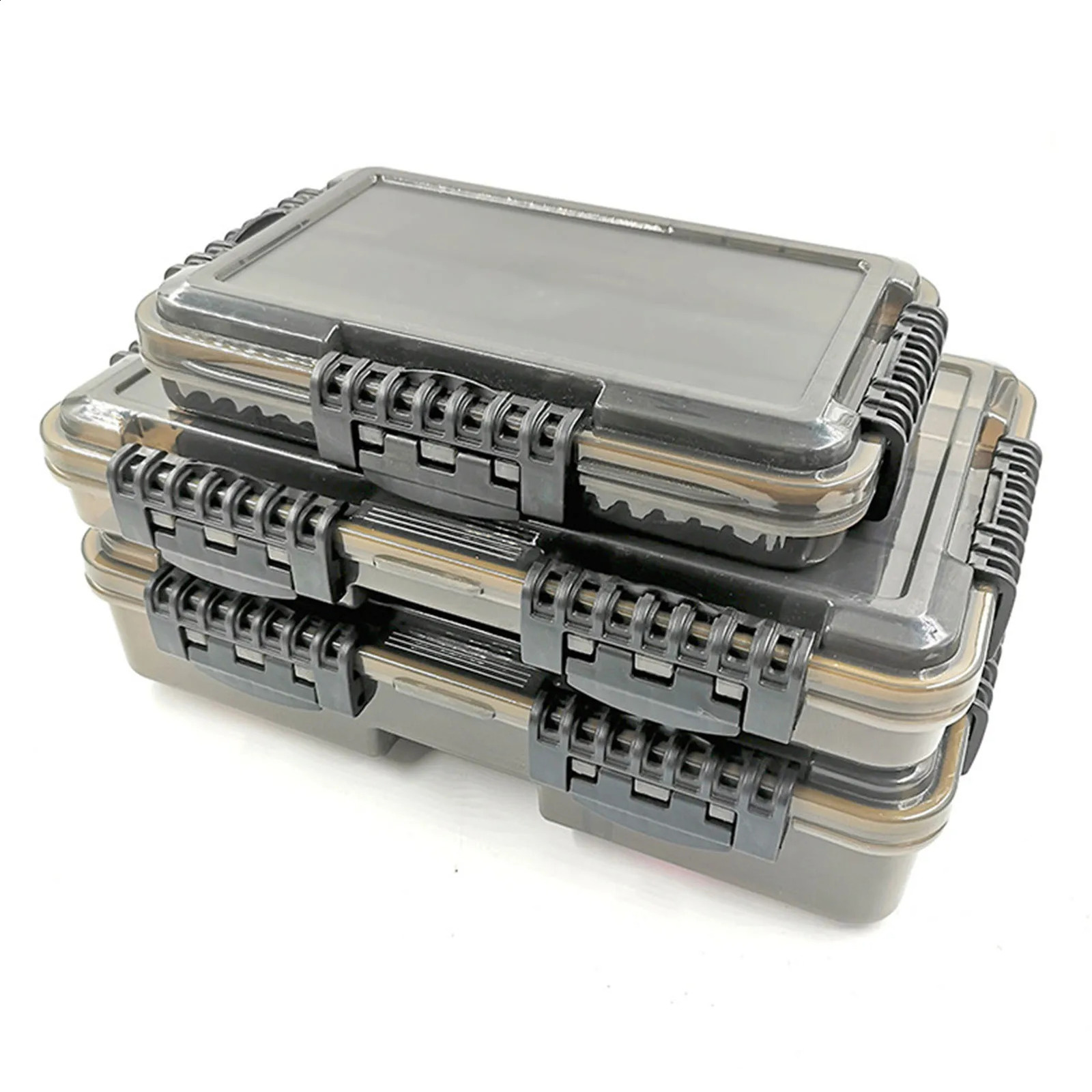 Waterproof Fishing Tackle Box Lure Bait Storage Case Portable Gear Accessories 250207
