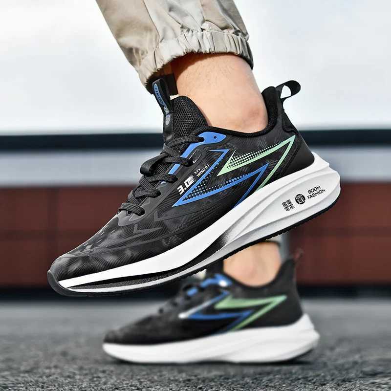Autumn Leather Running Shoes Men Waterproof Sneakers Men Non-slip Jogging Sport Shoes Outdoor Commut Walking Shoes Male FootwearC250304
