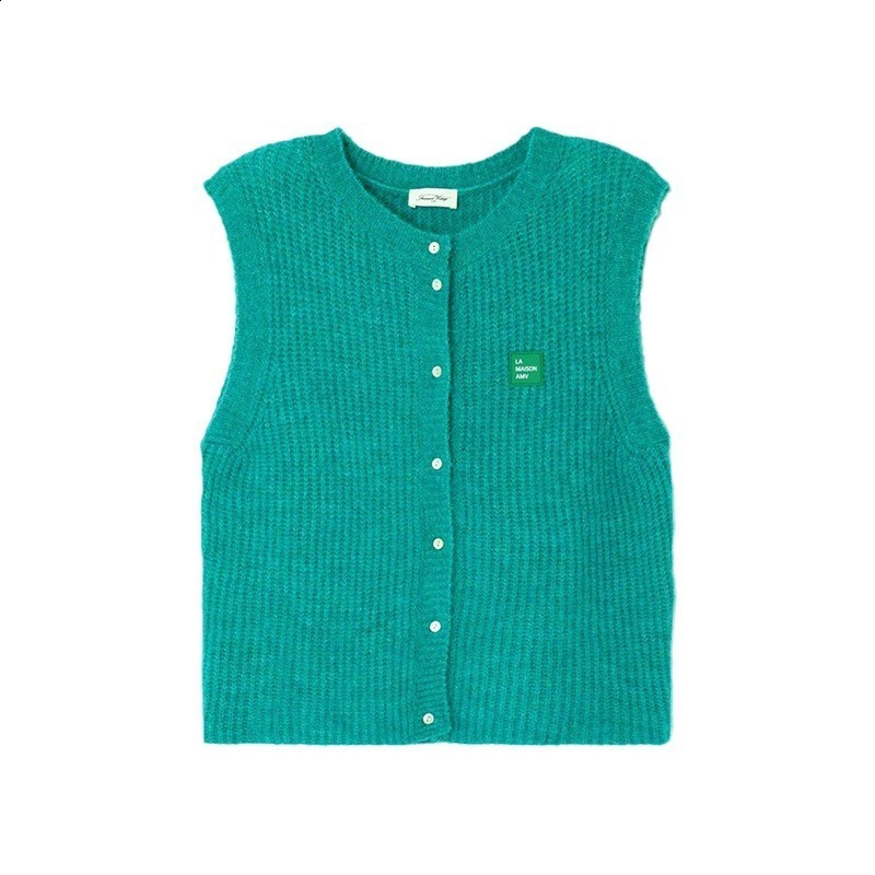 Gaono Women Knitted Tank Tops Casual Summer Solid Color Button Front Basic Vest Sleeveless Shirt y2k Aesthetic Clothes 240814