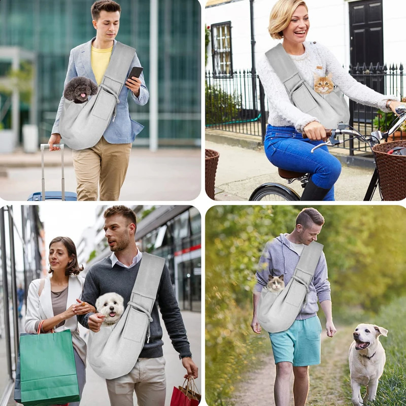 Outdoor Travel Shoulder Bags for Pets Dog Bag Puppy Sling Bag Pet Carrying Supplies 250206