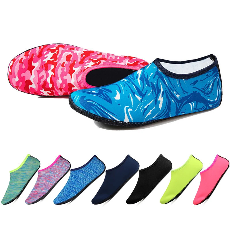 USHINE Water Swimming Shoes Solid Color Summer Beach Shoes Aqua Socks Seaside Sneaker Slippers Man Woman Children 250207