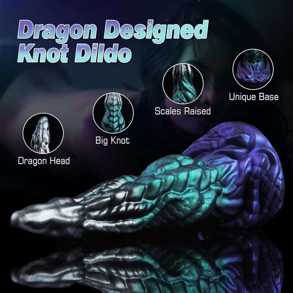 Dragon Knot Monster Sex Toys for Women Men Gay Couple sy Huge Anal Silicone Butt Plug Tentacle Dog Dildo