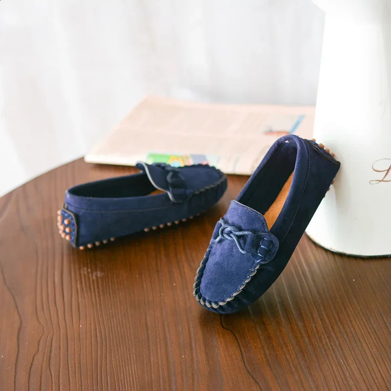 Children Loafers Shoes Boys Flat Sneakers Baby Kids Casual Shoes Toddler Girls Breathable Slip-on Shoes Soft Bottom Solid Color 250206