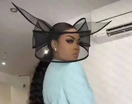 Black Fascinator Wedding Pillbox Hat Women Elegant Fascinator Hats Hair Clip Church Ladies Party Headpiece Fashion Headwear 250207