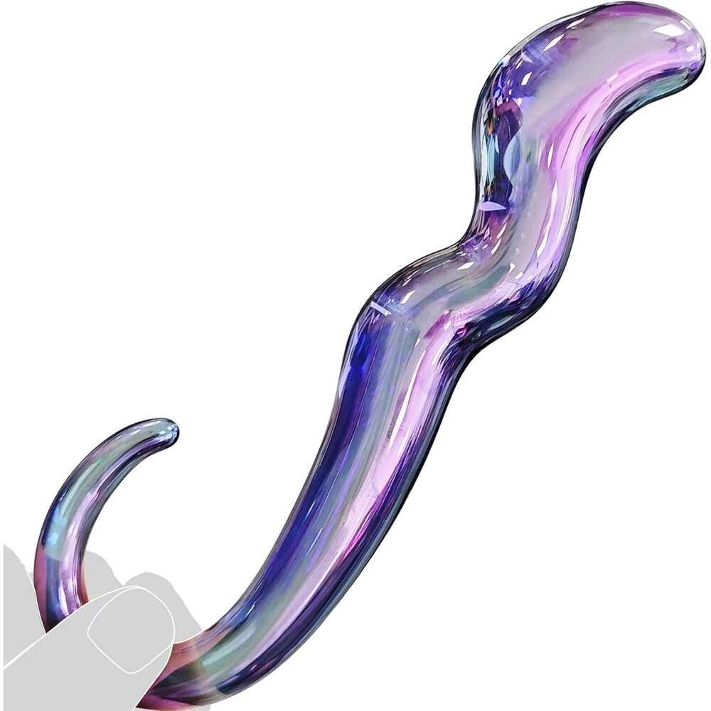 Glass sy Crystal Anal Clear Sex Toy Long Monster Knot Dildo C G Spot Streame Desgin for Beginners Wand