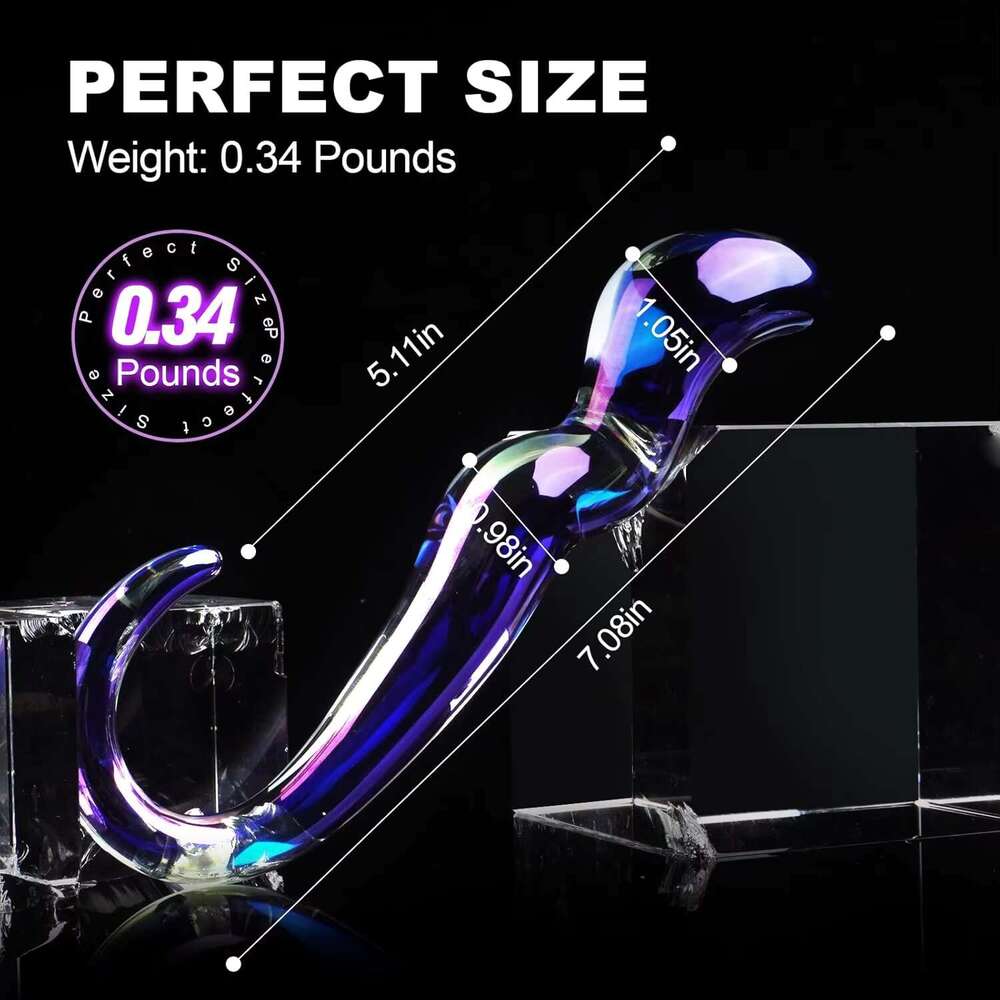 Glass sy Crystal Anal Clear Sex Toy Long Monster Knot Dildo C G Spot Streame Desgin for Beginners Wand