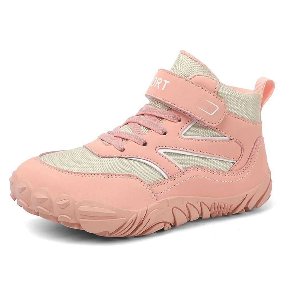 Childrens hiking boots waterproof climbing sports shoes breathable and anti-collision sports shoes boys and girls anti slip W250407