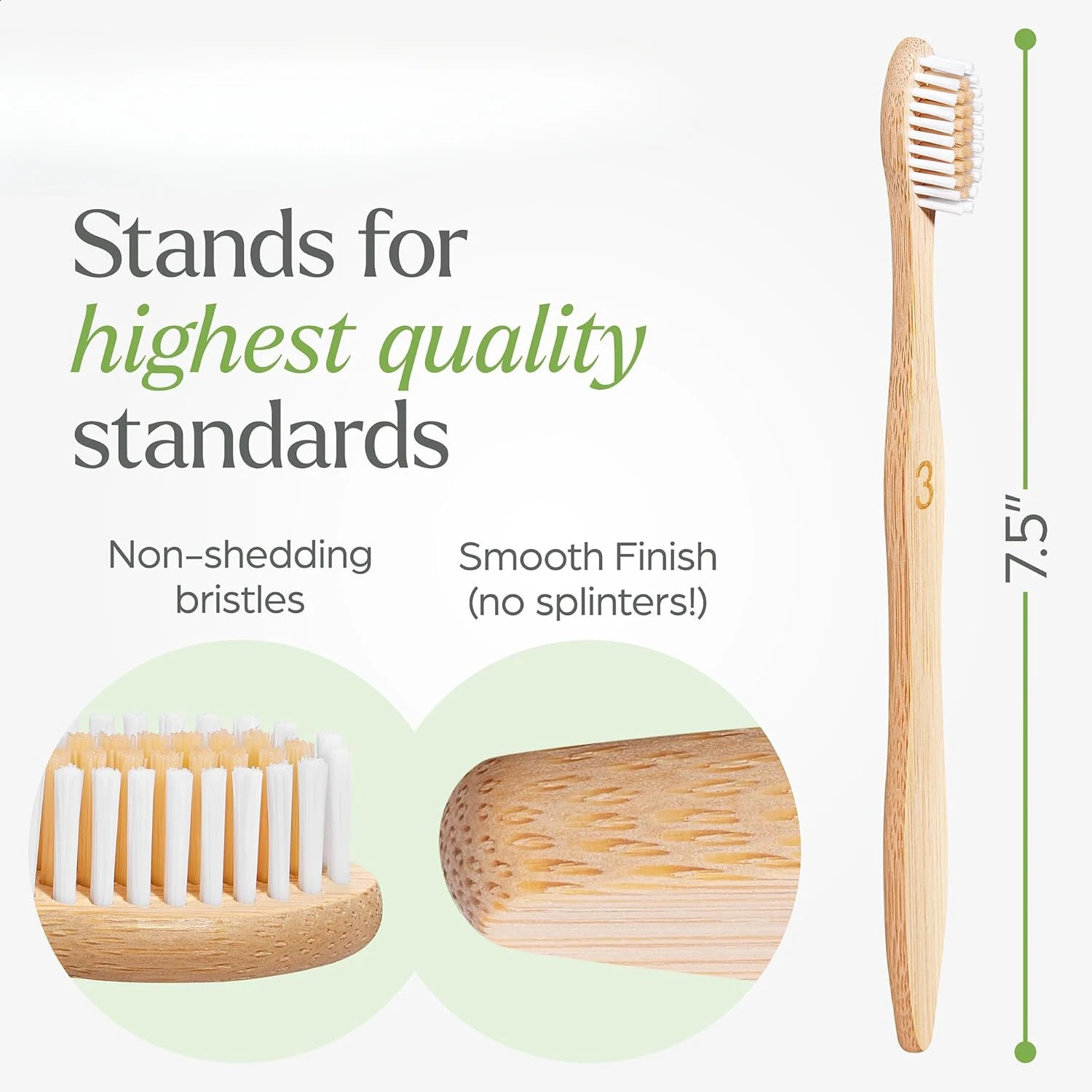 Biodegradable bamboo toothbrush 10 packs environmentally friendly compostable natural wooden toothbrush 250206