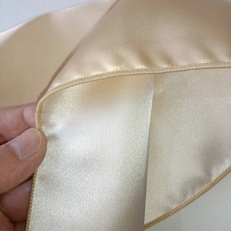 1Pcs Golden Pocket Squares 27cm Unisex 100 Polyester Handmade Handkerchief for Wedding Party Suit Apparel Accessories 250114