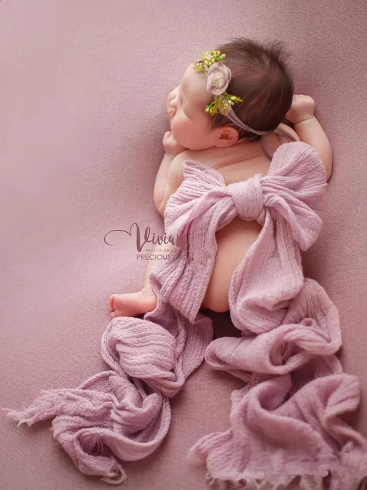 born Pography Props Wrap Soft Stretchable Cotton Swaddling Pography Backdrop Babies Accessories 250206