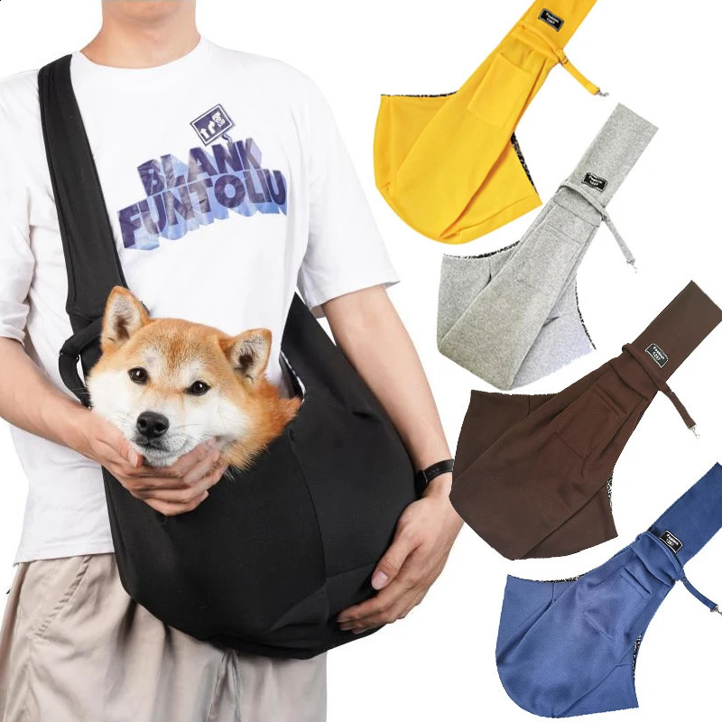Pet Crossbody Shoulder Bag Outdoor Travel Portable Cat Puppy Sling Bag Cotton Comfortable Tote Pet Carrying Supplies 250206