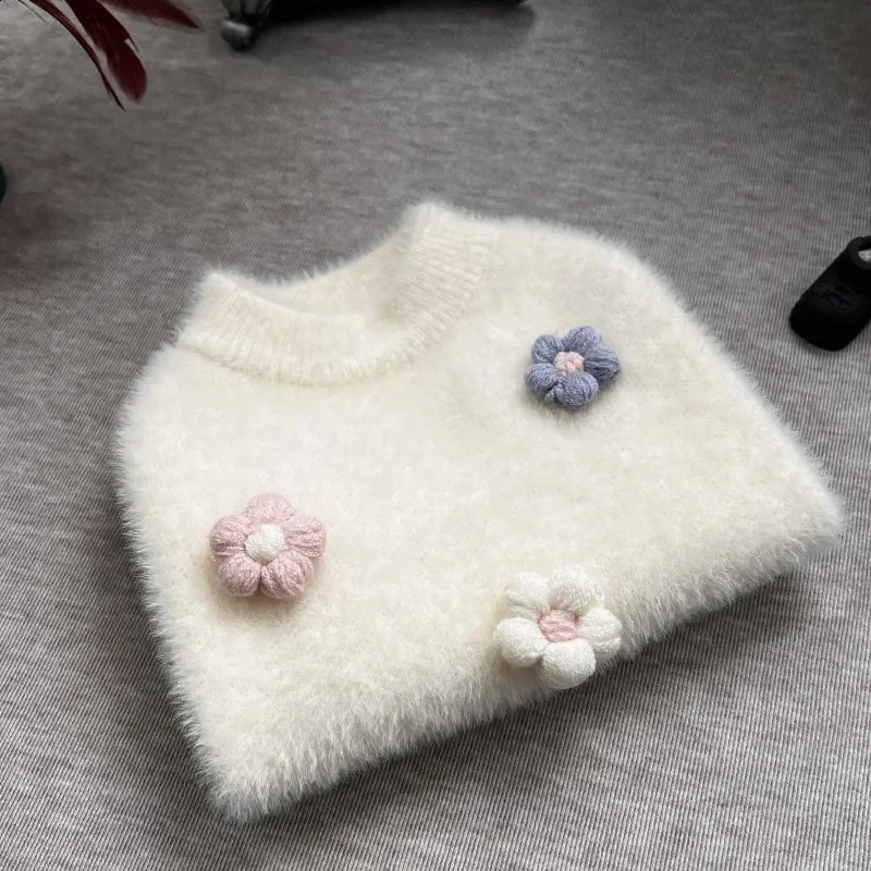 Pet Sweater Flower Sweater Cute Cat Clothing Winter Pet Clothing Dog Bottom Coat Dog Winter Coat Dog Sweater Puppy Clothes 250206