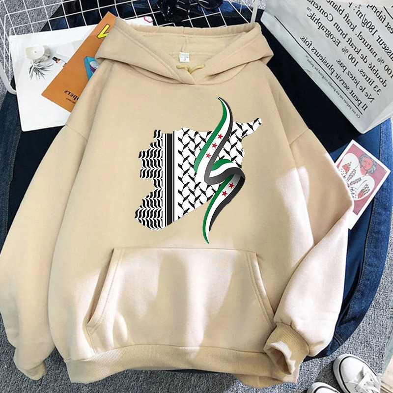 Damascus Syria Hoodie 2025 Womenmen Harajuku Aesthetic Hoodies Autumn Winter Clothes Pullover Sweatshirt Vintage 250110