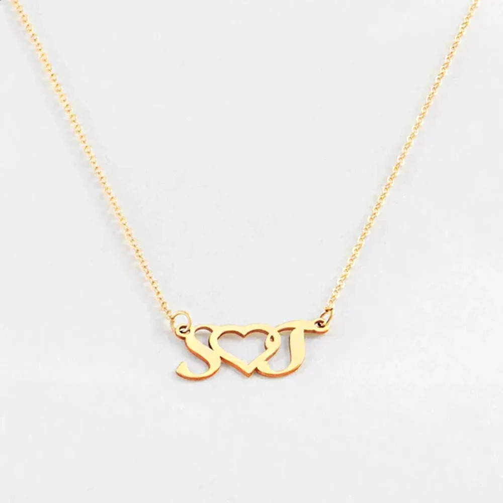 Custom Name Necklace for Women 18k Gold Plated Stainless Steel Jewelry Personalized Nameplate Pendant Chain Choker Birthday Gift 250206