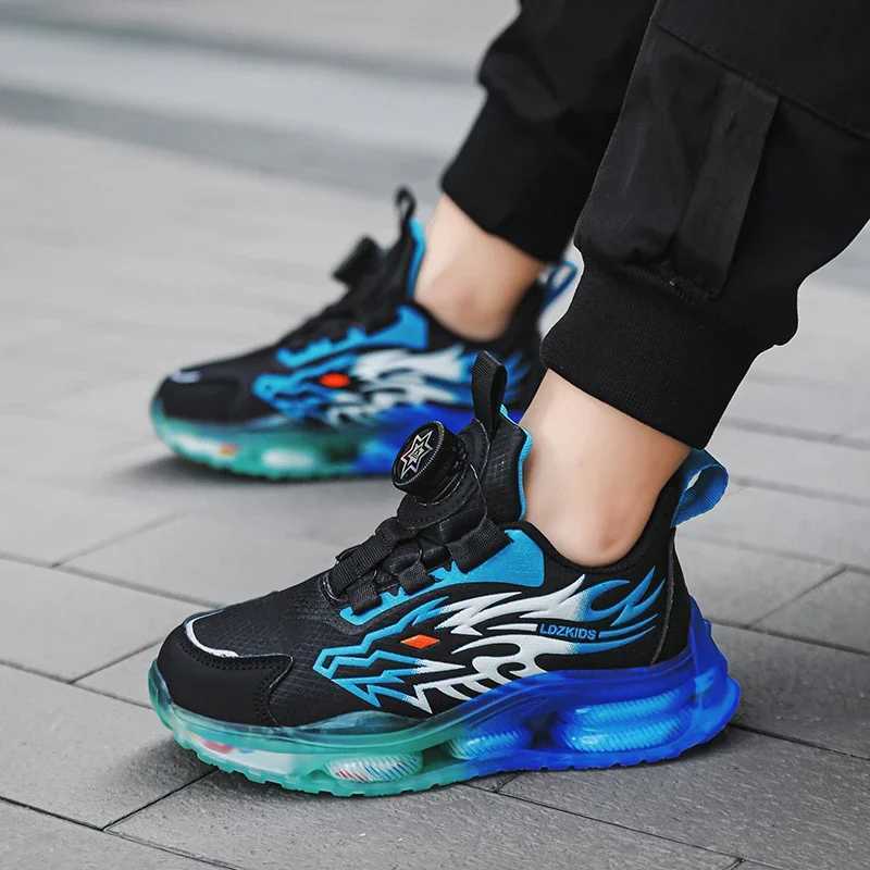 2024 New Kids Shoes Boy Casual Sneakers Platform Comfortable Children School Sports Tennis Boy Shoes Childrens Basketball Shoes W250207