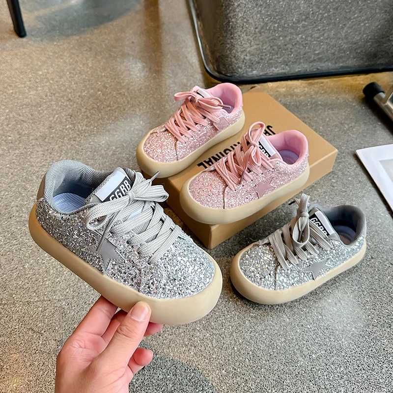 Girls Shoes 2024 Spring New Casual Edition Little Girl Star Sports Shoes Spring/Summer Childrens Sports ShoesXJ250318