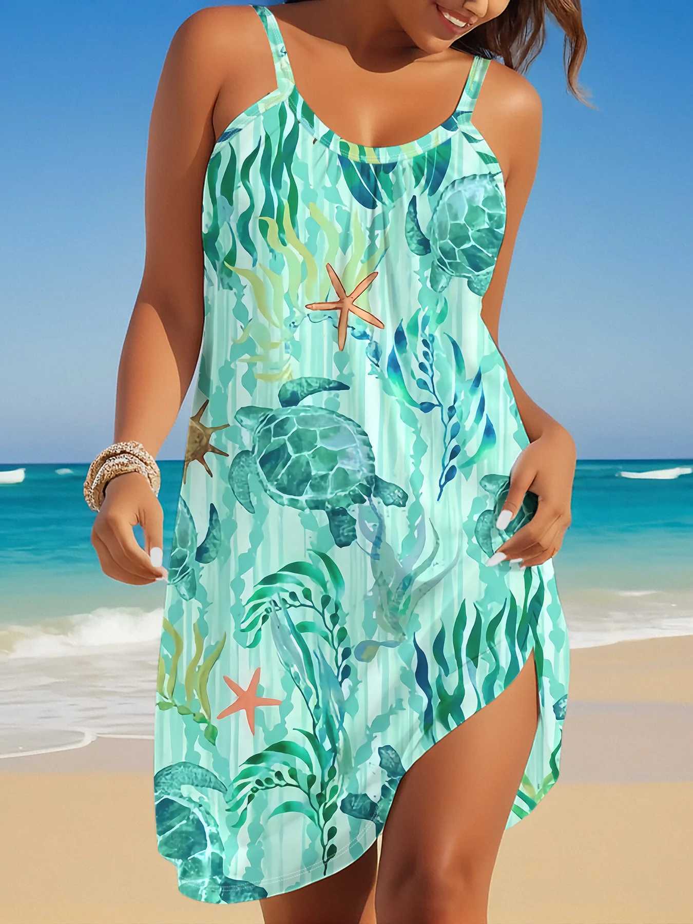 2024 Womens Summer Sveless Print Casual Dress Summer Dress for Holiday Women ClothingXJ2500207