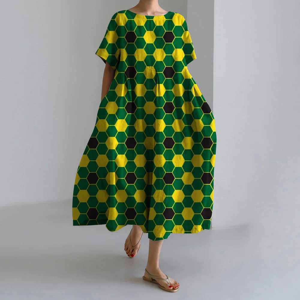 2024 New Womens Dresses 3D Spotted Printed Ele Casual O Neck Short Sve Summer Dresses Fashion Womens Plus Size ClothingXJ2500207