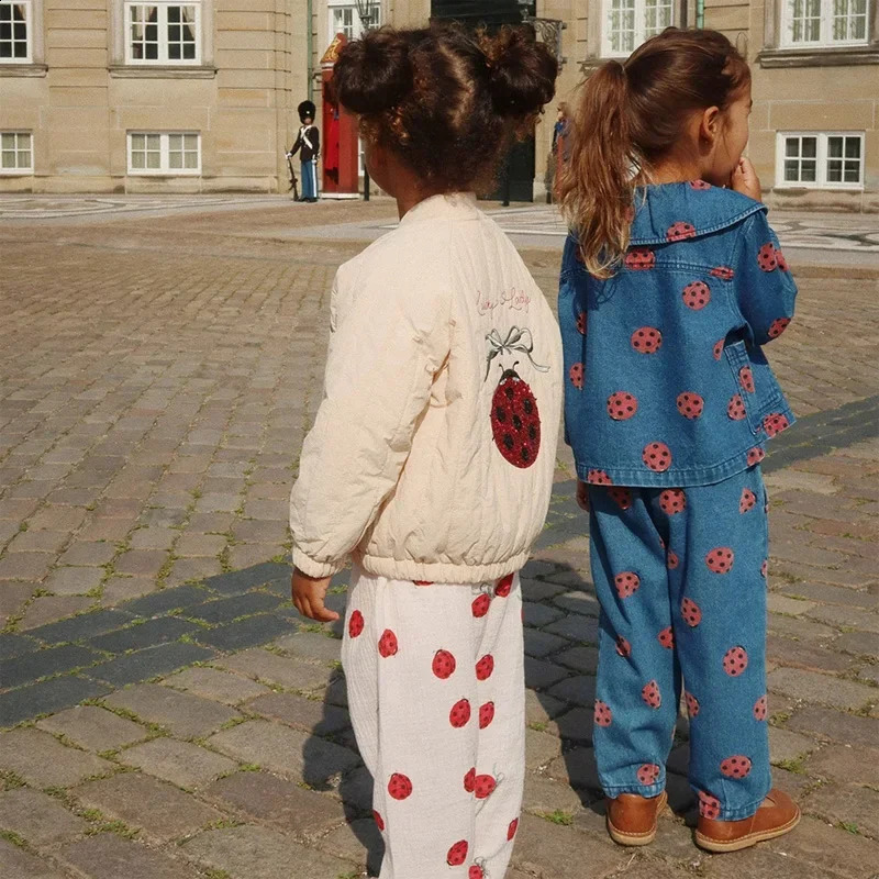 Embroidery Girl Cotton-padded Clothes KS 2025 Childrens Lamb Wool Coat Boys Winter Jacket Outerwear Childrens Clothing 250206