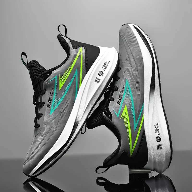 Autumn Leather Running Shoes Men Waterproof Sneakers Men Non-slip Jogging Sport Shoes Outdoor Commut Walking Shoes Male FootwearC250304