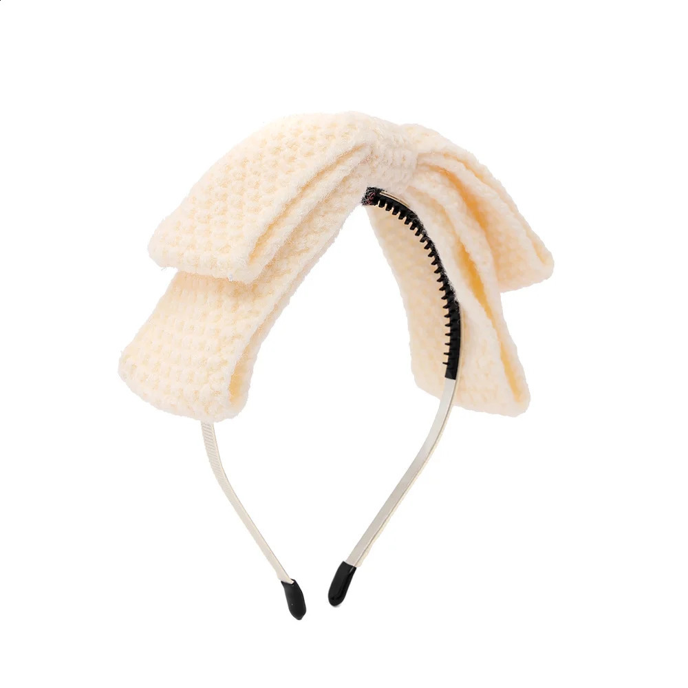 001Q Granular flannel Hairband Cute Hairpins Girls Hair headband Barrettes Solid hand Kids Headwear Fashion Hair Accessories 250207