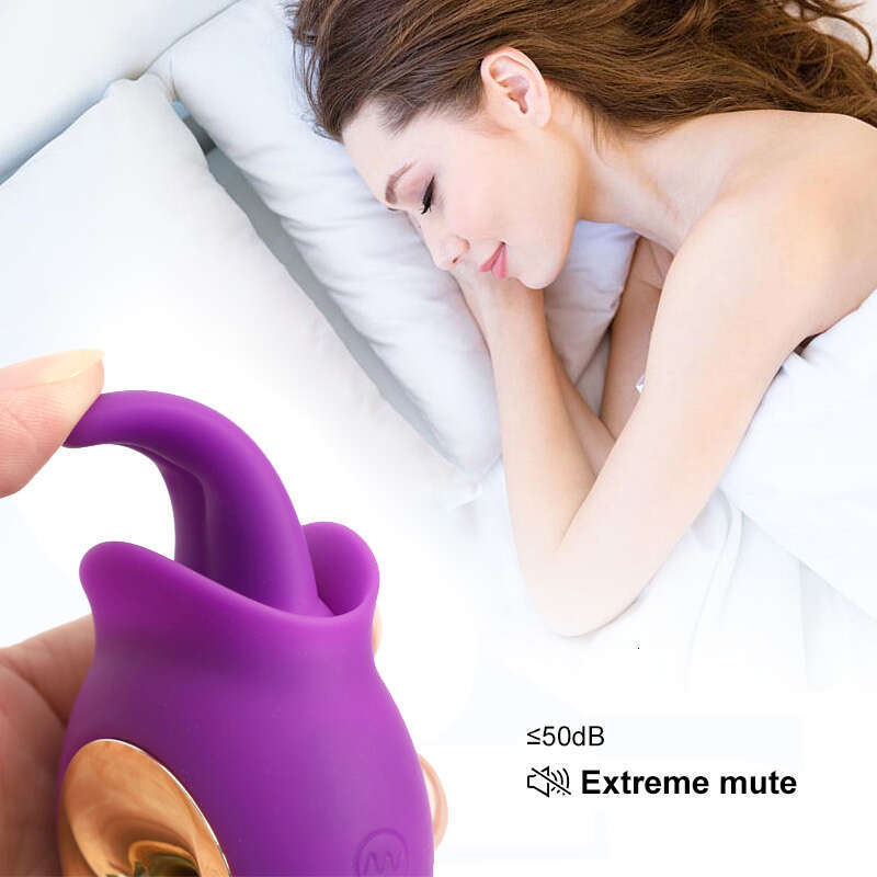 2in1 Clitoral Tongue Licking With 8 Vibration Modes Rose Vibrator USB Rechargeable Waterproof Sex Toys For Women Couple