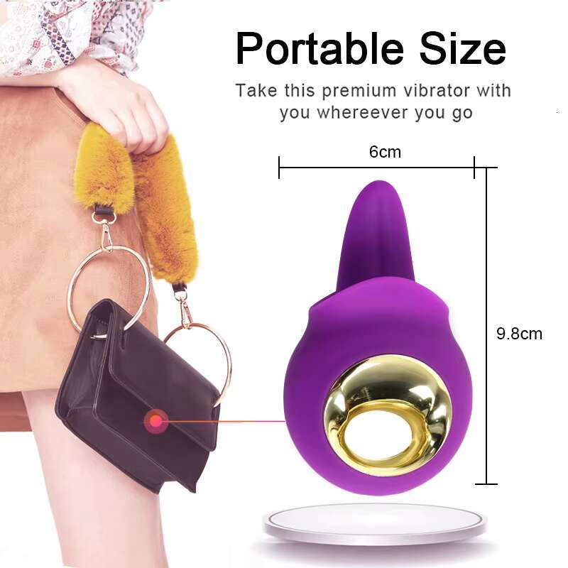 2in1 Clitoral Tongue Licking With 8 Vibration Modes Rose Vibrator USB Rechargeable Waterproof Sex Toys For Women Couple