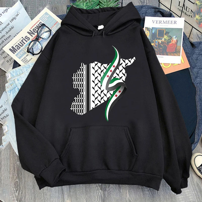 Damascus Syria Hoodie 2025 Womenmen Harajuku Aesthetic Hoodies Autumn Winter Clothes Pullover Sweatshirt Vintage 250110