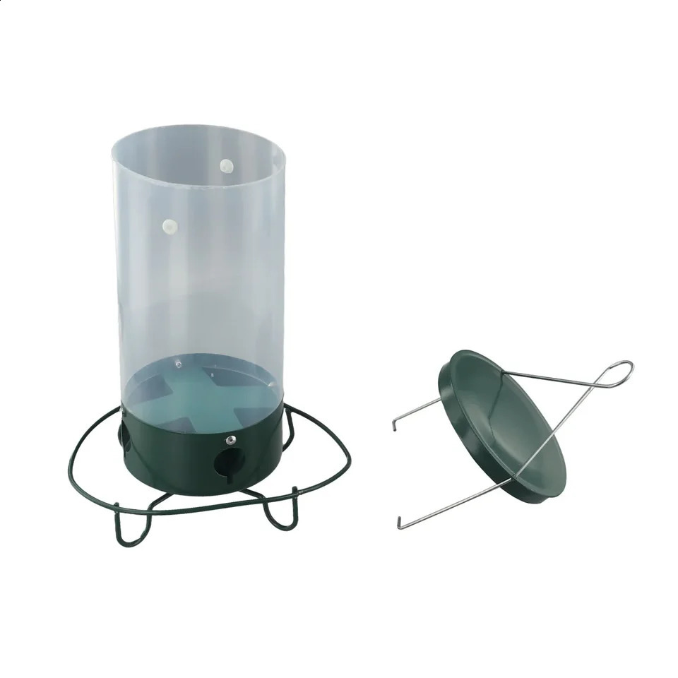 Squirrel-Proof Wild Bird Feeder Portable Bird Feeder For Garden Yard Outdoor Wrought Iron Hanging Hummingbird Feeder 250207
