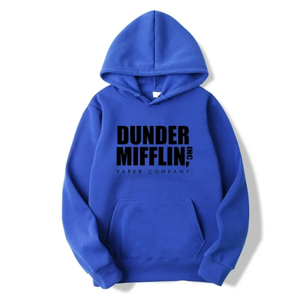 The Office Dunder Mufflin INC Paper Hoodie Dht Schrute Sweatshirt Men Women Hoodies Casual Pullover Hooded Sweater 250207
