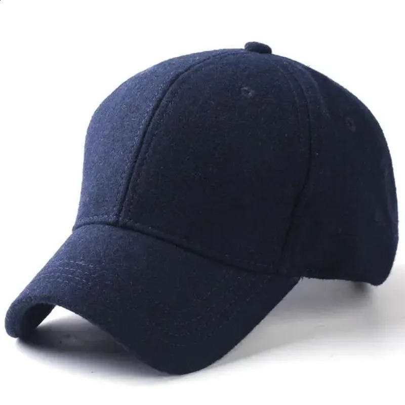 Man big bone large size hat cap Male Autumn and Winter Warm Wool Felt Hat Men Big Sizes Baseball Caps 50-60cm 60-64cm 250206
