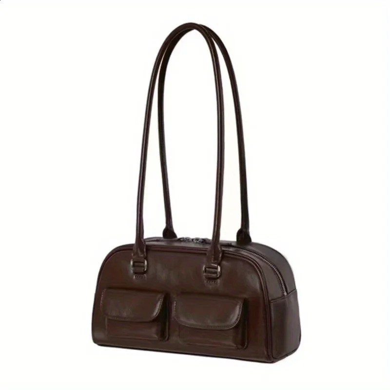 Fashionable womens shoulder bag crossbody handbag multi pocket bowling 250206