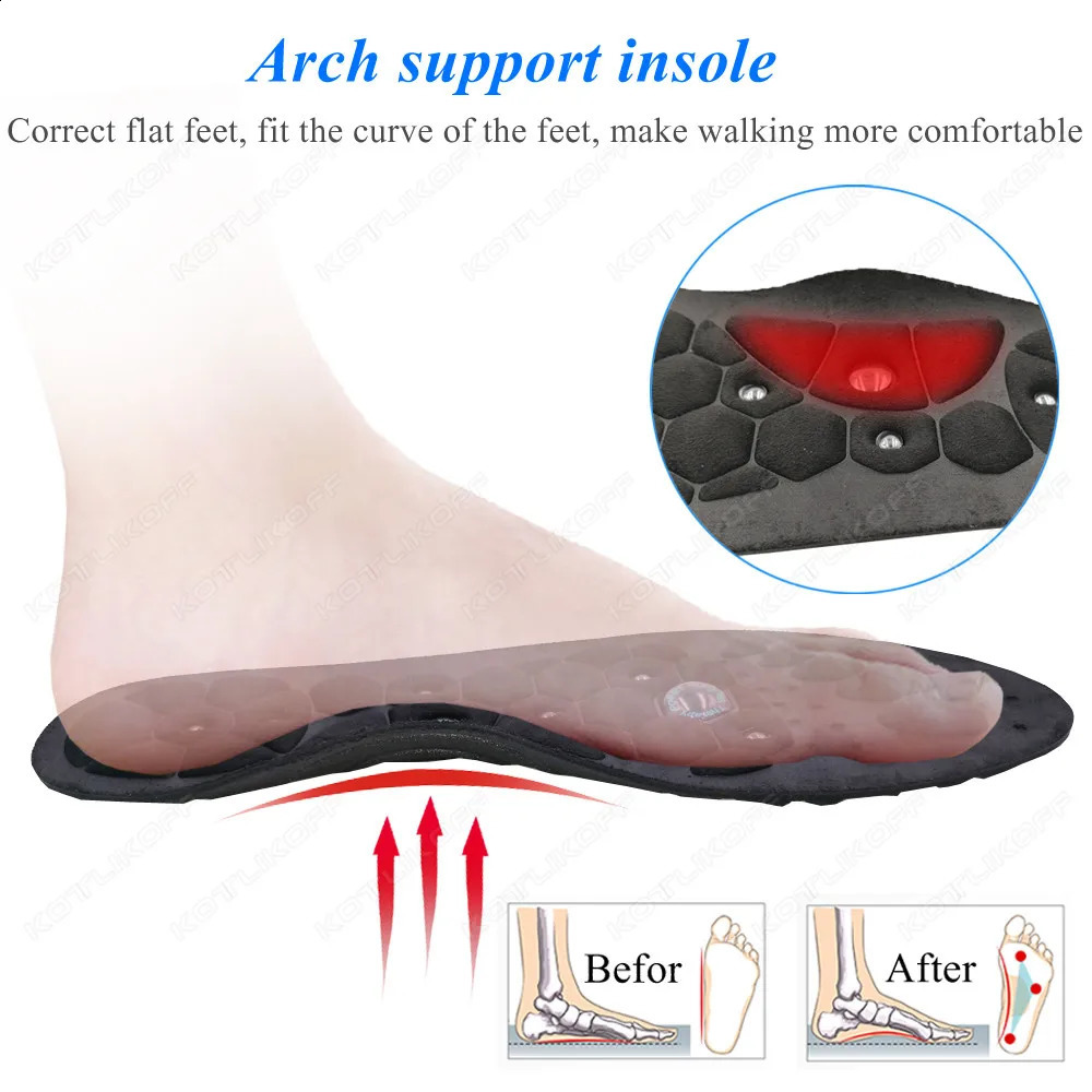 Magnetic Massage Shoe Sole Relax Therapeutic Insoles Foot Ortic Comfort Pain Whit Arch Support Walking Health Care Insert 250120