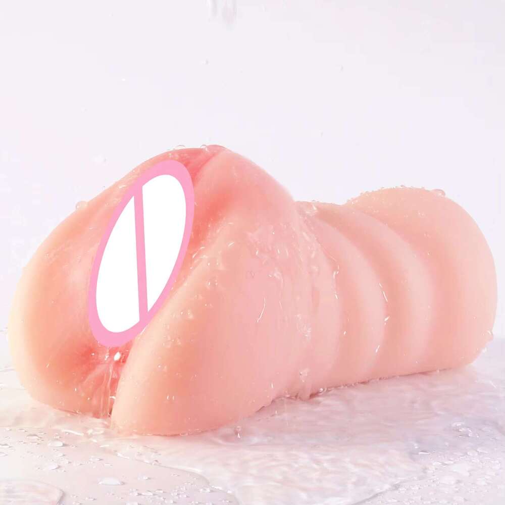 2 In 1 Male Masturbator Realistic Vagina Toys For Pocket Pussy Silicone Artificia Anal Masturbation Sex Tool for Men