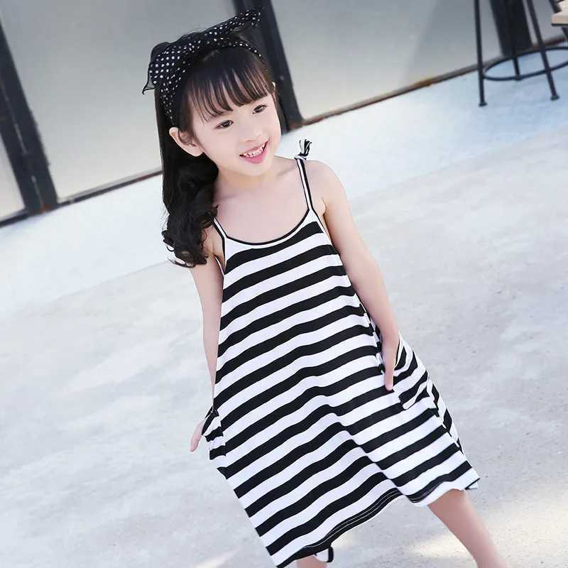 Mother Daughter Clothes Fashion Family Matching Outfits Cotton Baby Girls Dress Family Couple Look Stripe Dress Family Clothing W250207