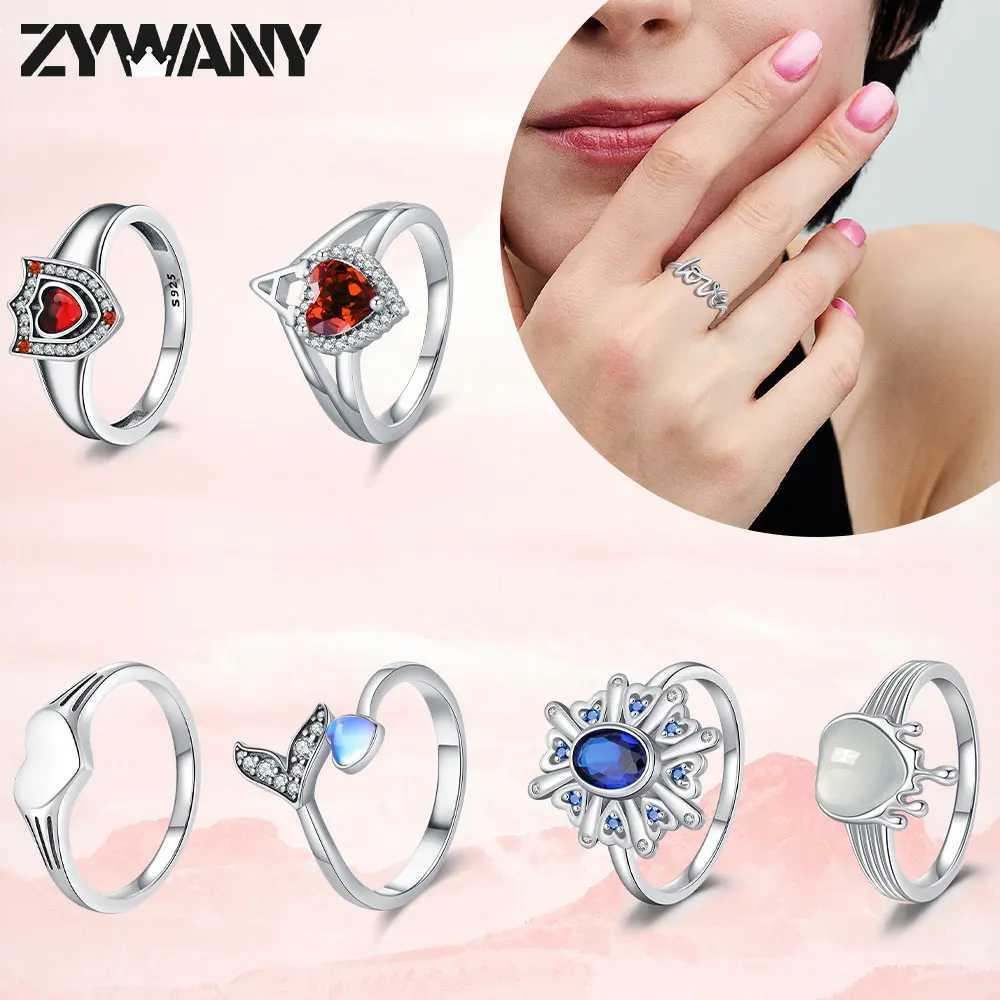 Fashion Heart Ring S925 Sterling Silver Jewelry Elegant Daily Wear heart Ring Classic Simple Ring Romantic Valentines Day gifts W250207