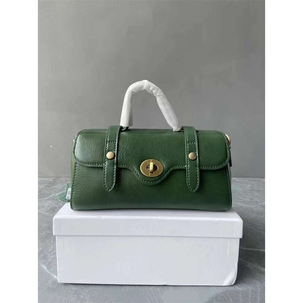 Cowskin Genuine Leather Messenger Women Small Tote Handbag Hasp Vintage Single Shoulder Bag Office Ladies Crossbody Bags